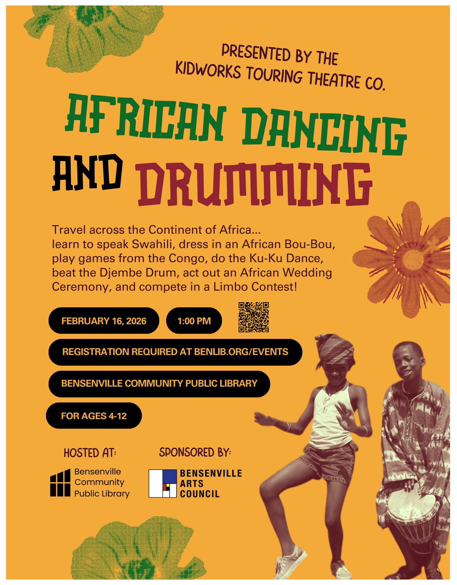 African Dancing flyer