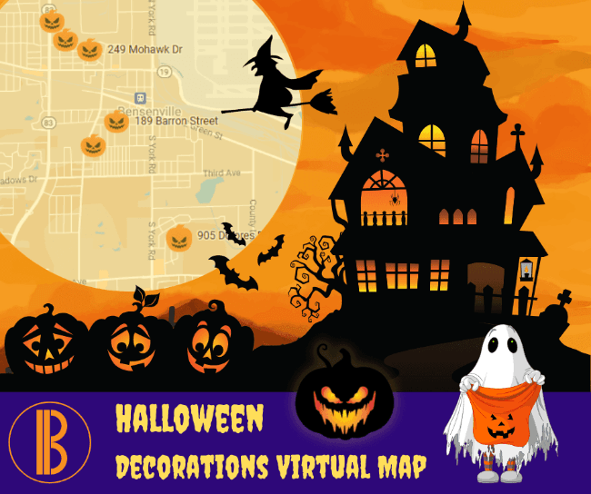 Halloween Decorations Virtual Map