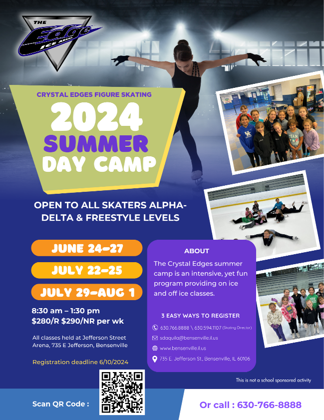 Crystal Edges Kids Summer Camp Flyer